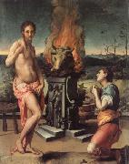 Agnolo Bronzino Pygmalion and Galatea oil painting on canvas